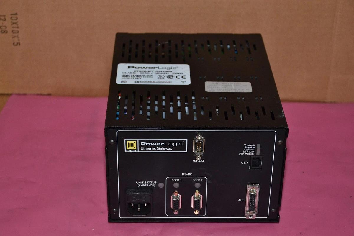 Used SQUARE D POWER LOGIC ETHERNET GATEWAY 3050 EGW2 3050EGW2 63230-210-100