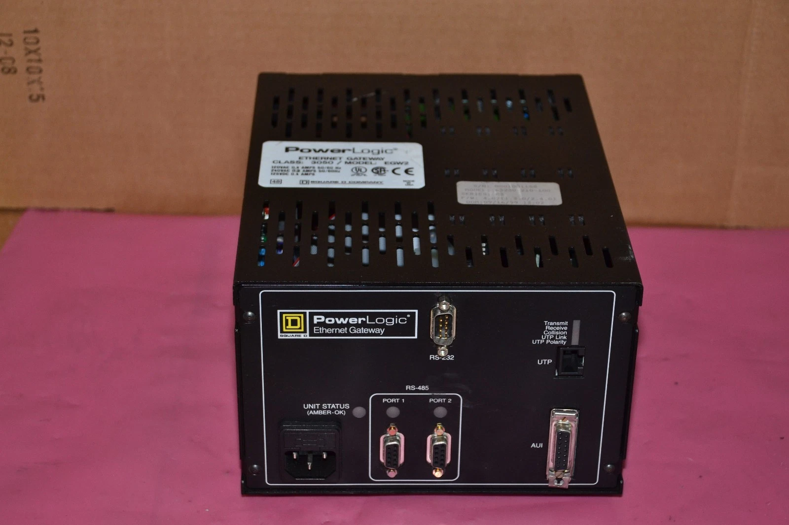 Used SQUARE D POWER LOGIC ETHERNET GATEWAY 3050 EGW2 3050EGW2 63230-210-100