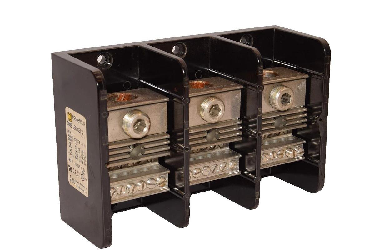 Used Square D Power Distribution Terminal Block 9080 LBA365112