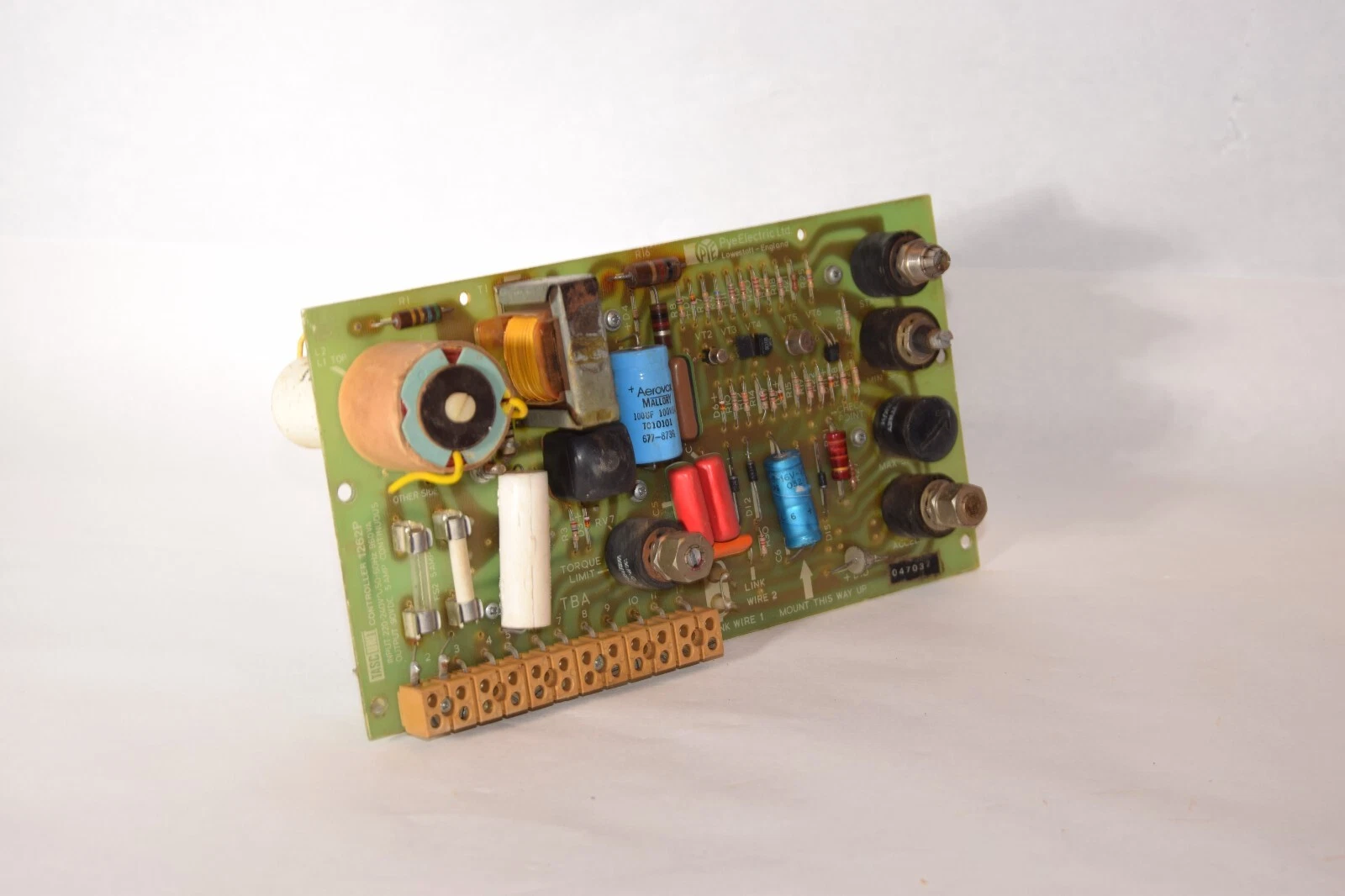 Used TASC UNIT / Pye Electric 1262P 220-240V 5Amp Continuous Controller Unit Board