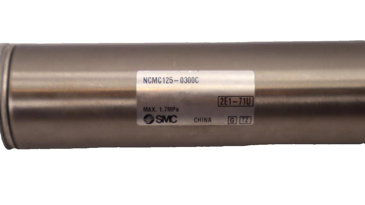 (NEW) SMC NCMC125-0300C , NCMC1250300C 1.7MPa Pneumatic Cylinder
