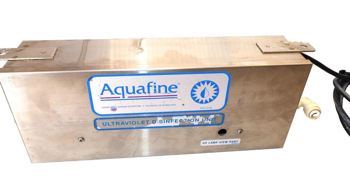Used AQUAFINE CORP. SP-1 , SP1 120V 60Hz 0.14A Ultraviolet Disinfection Unit