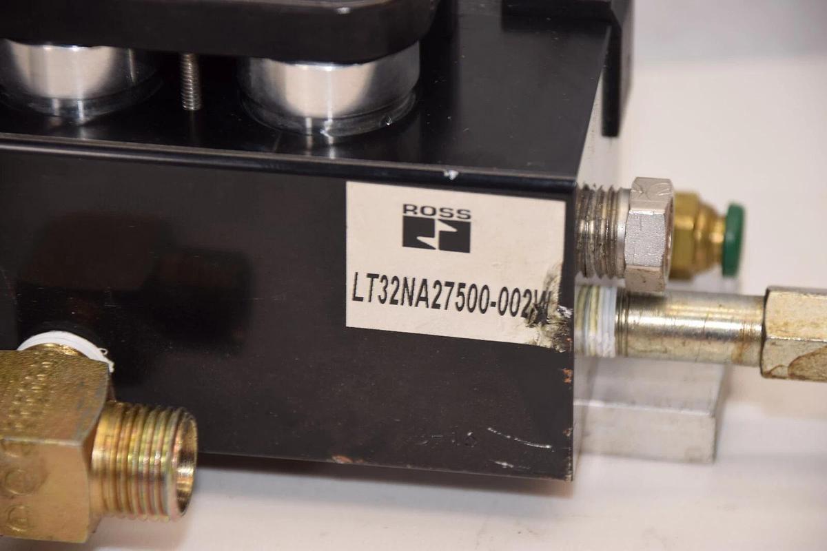 Used ROSS LT32NA27500-002W Leak Test Manifold With Amisco 24Vdc Solenoid Valve