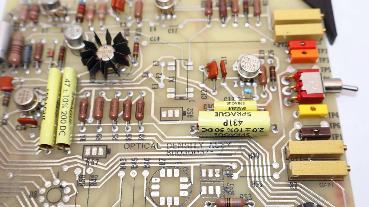 Used Lear Siegler 80030037 Rev D Optical Density Assembly PC Board Assembly