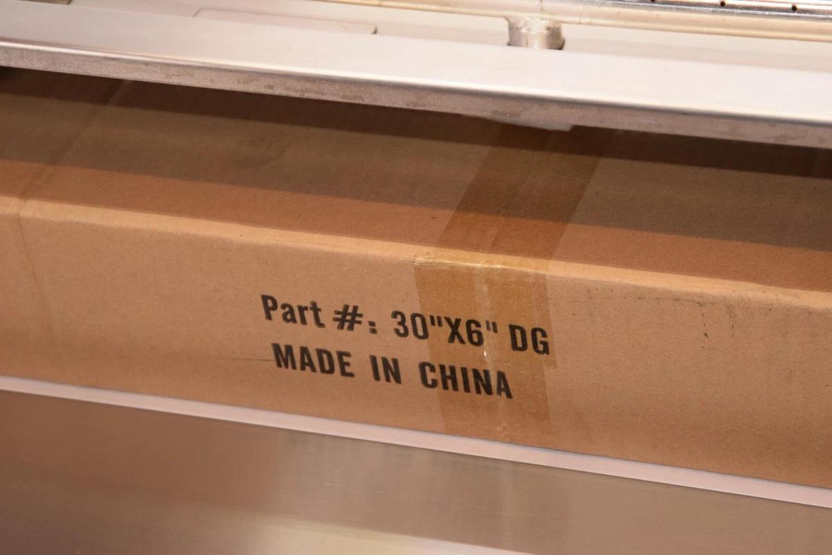 30" x 6" DG Rectangular Stainless Fire Pit Pan, Heavy-Duty Drop-In Pit Pan