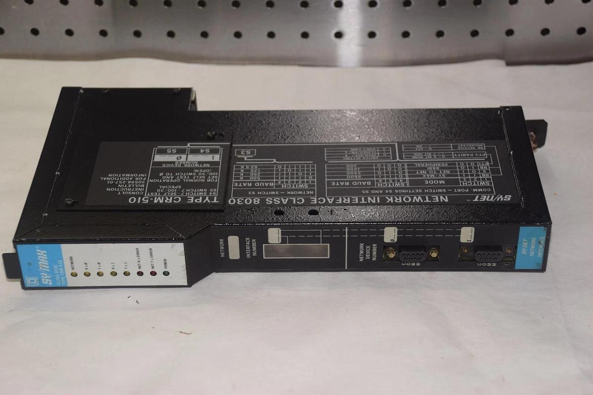 Used SQUARE D SY/MAX 8030 CRM-510 SERIES E  INTERFACE MODULE
