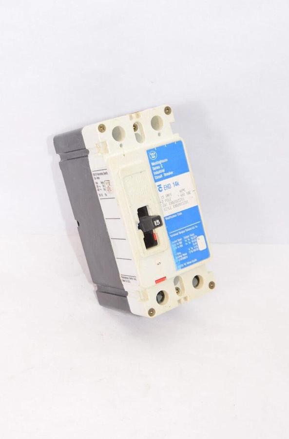 (NEW) WESTINGHOUSE EHD2015Z01 15A Amp 2 Pole Series C Circuit Breaker