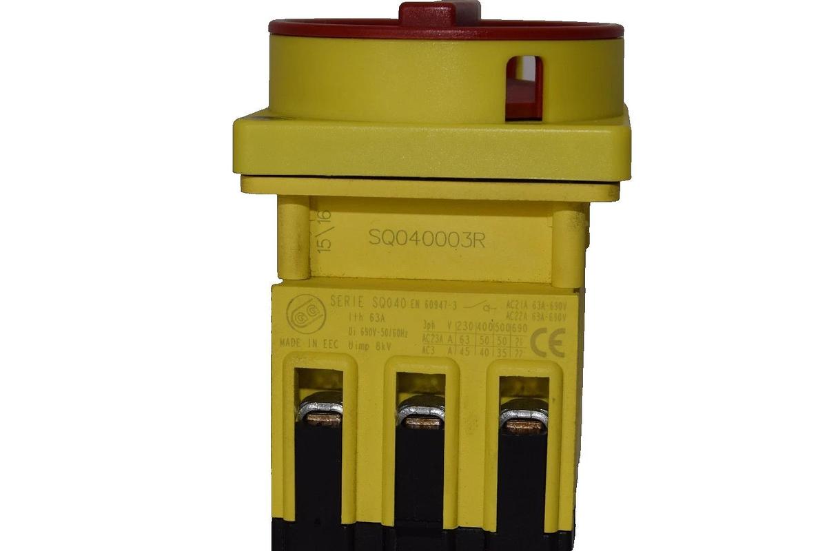 Used Giovenzana SQ040003R  Series SQ040 63A Type R Disconnect Switch