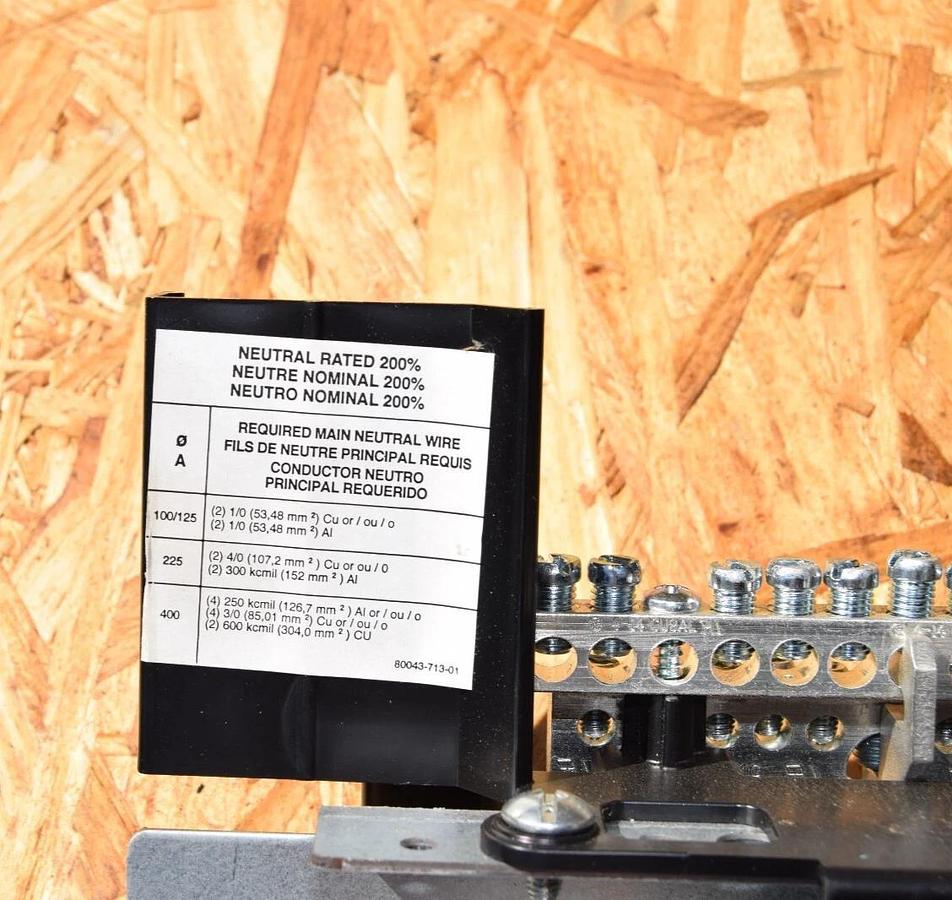 Used Square D 42 pole 225A Max NQM Panelboard Interior NQM442L2CGSNL 240v 225 Amp 3ph