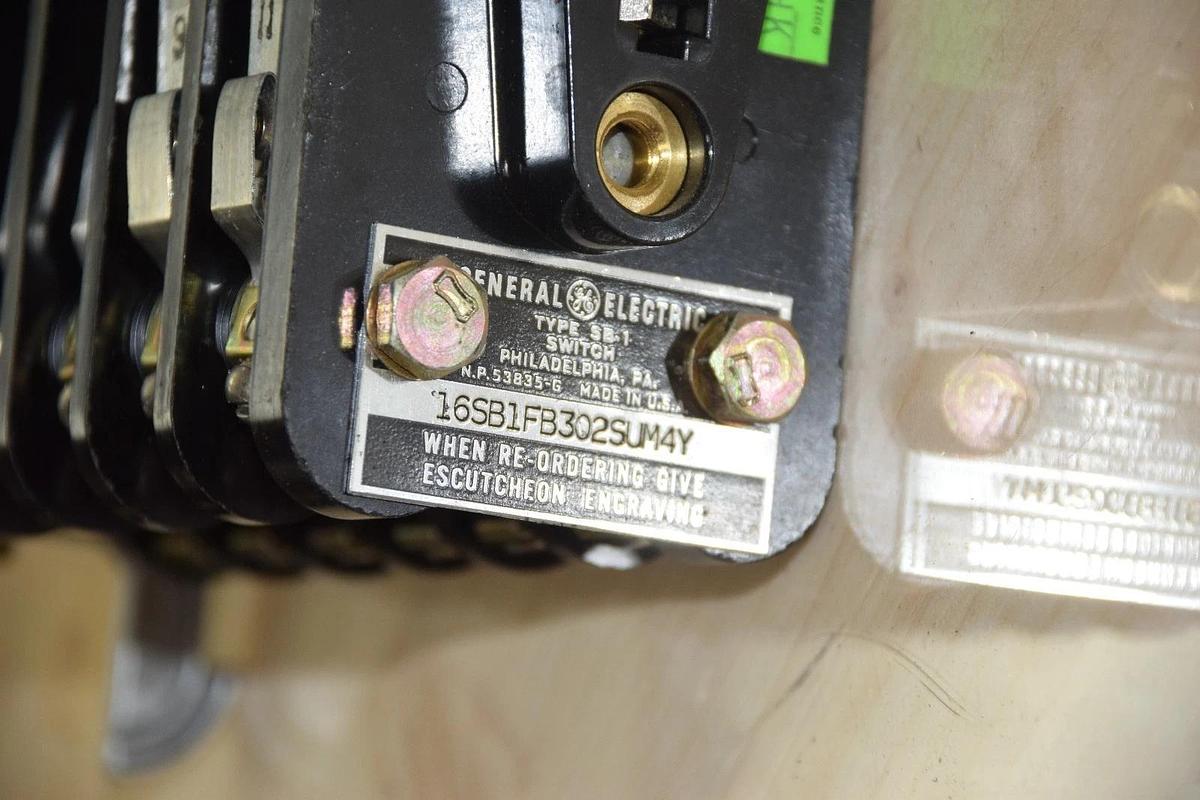 GENERAL ELECTRIC Rotary SWITCH CAM OPERATED 16SB1FB302SUM4Y New