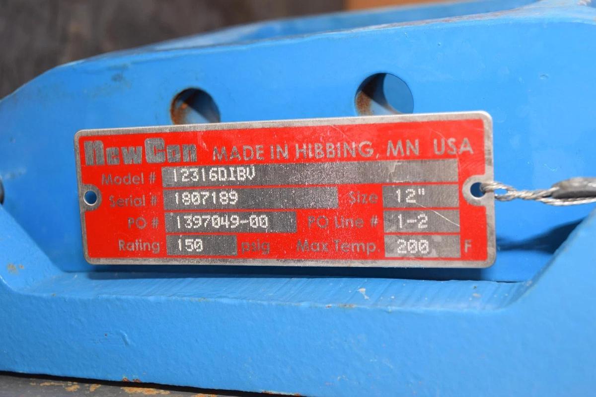 NewCon 12" Knife Gate Valve 12316DIBV 1397049-00 139704900 (New)