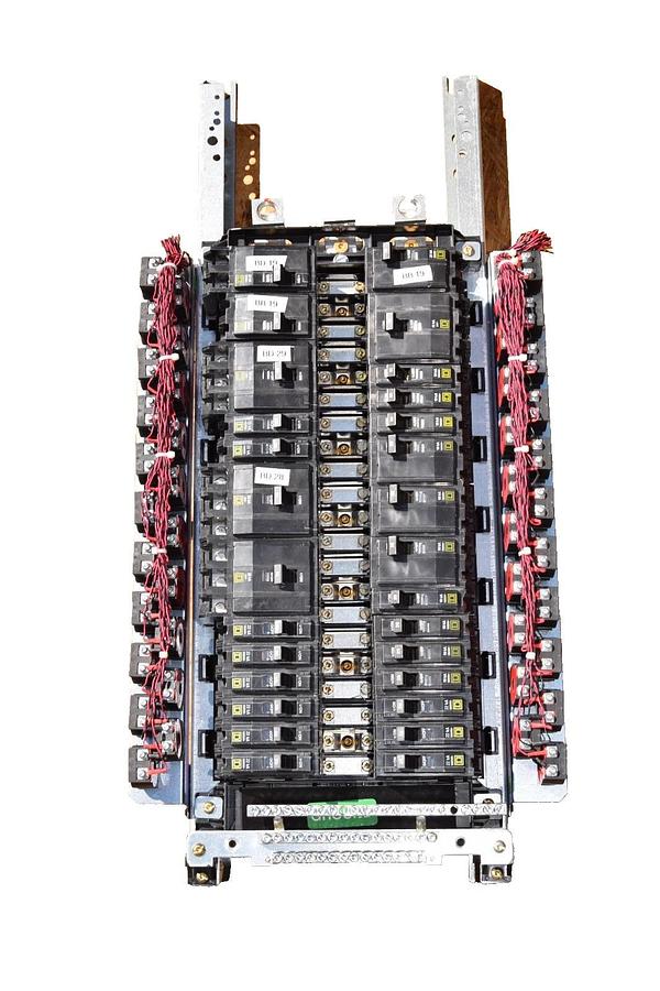 Used Square D 42 pole 225A Max NQM Panelboard Interior NQM442L2CGSNL 240v 225 Amp 3ph