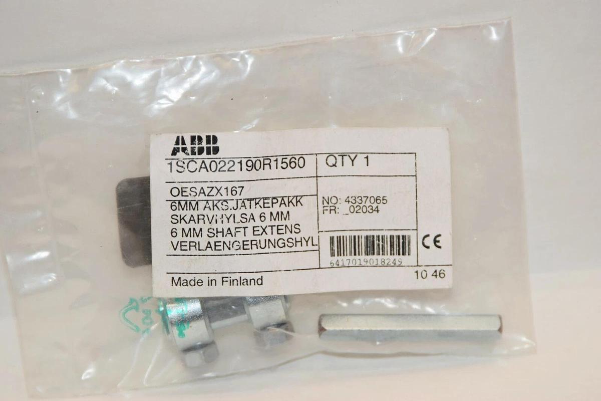 (NEW) ABB 1SCA022190R1560 6mm Shaft Extension