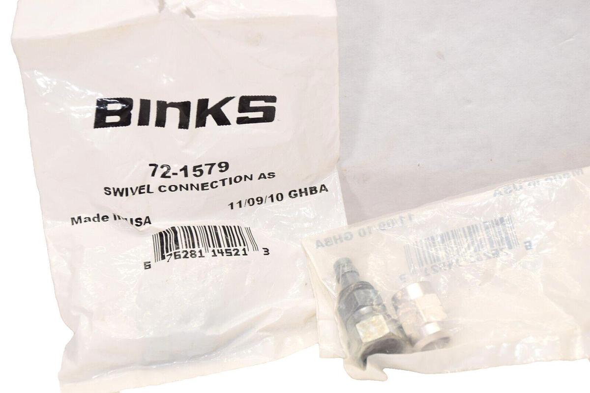 (NEW) BINKS 72-1579 , 721579 Swivel Connection Assembly