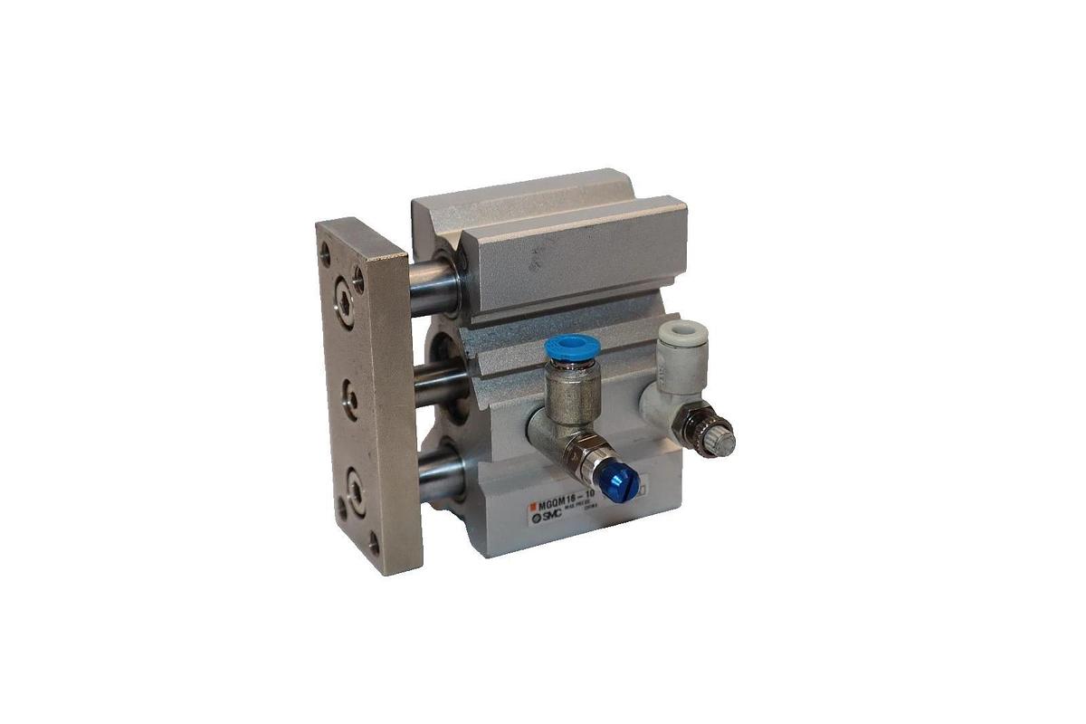 Used SMC MGQM16-10 , MGQM1610 1.0MPa Pneumatic Cylinder Slide Bearing