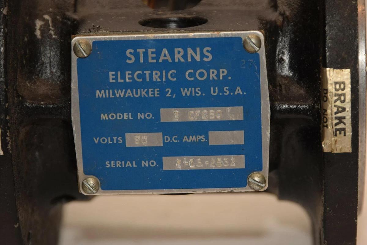 (NEW) STEARNS ELECTRIC CORP. 3 CFCBC 3CFCBC 2-13-2532 90Vdc Clutch Break