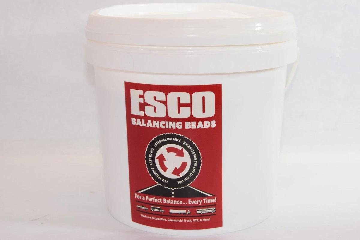 (NEW) ESCO 20466C Balancing Beads Reusable Tire weight balance Bulk Bucket READ