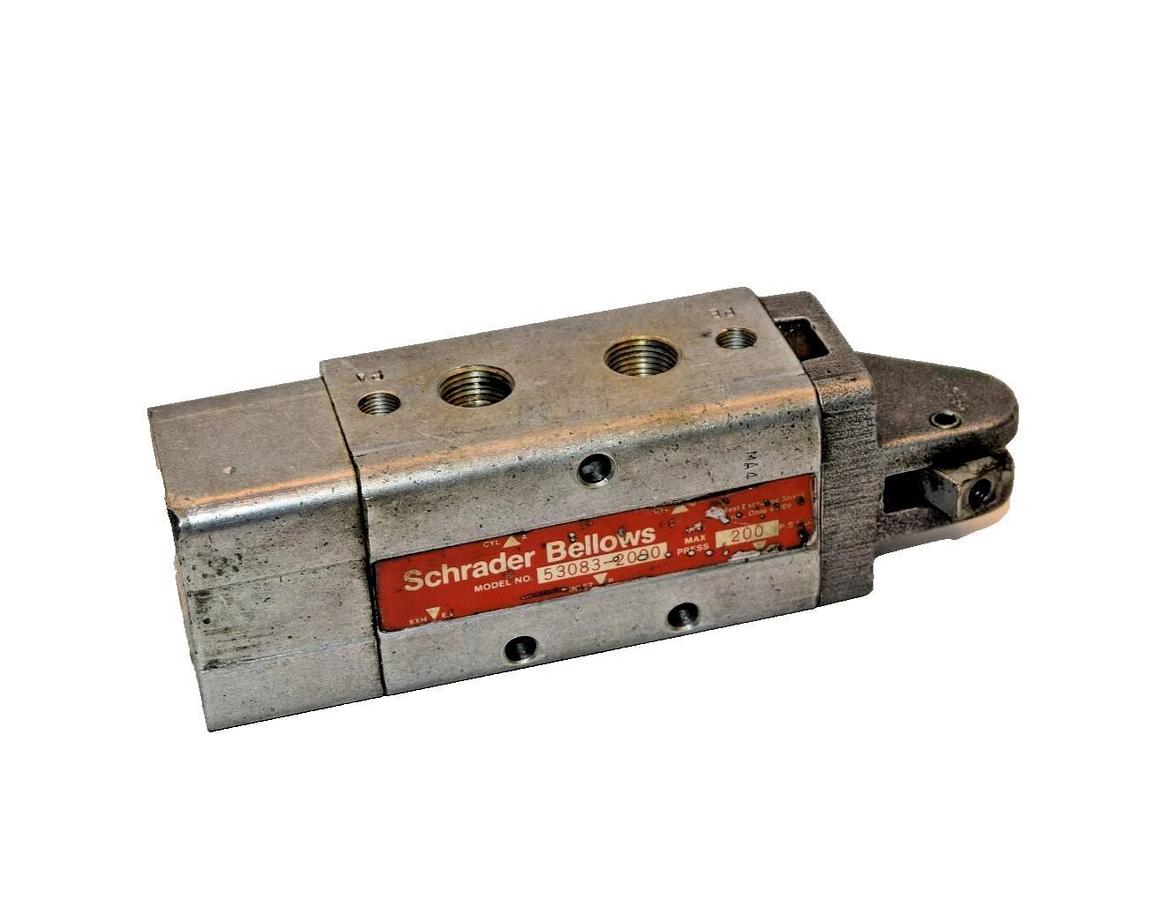 Used SCHRADER BELLOWS Lever Operated Air control Valve  53083-2000 53083 2000