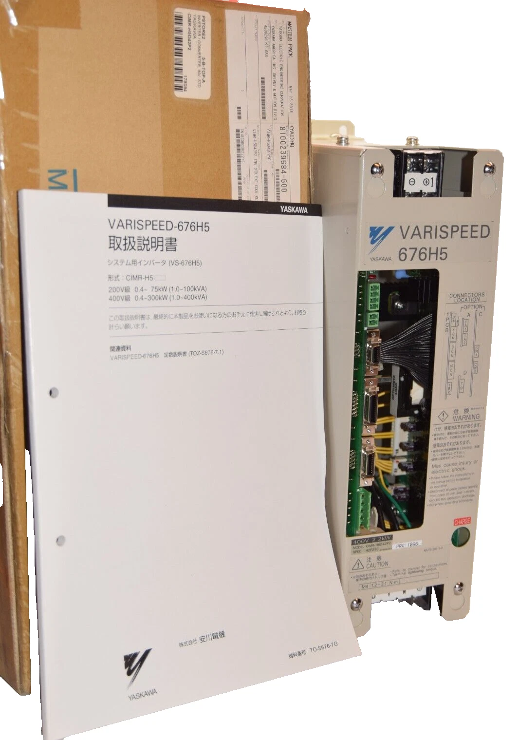 YASKAWA 676H5 Drive CIMR-H5D42P2 42P25C CIMR-H5D42P25C 540-660vdc 3kva 3 kva NEW
