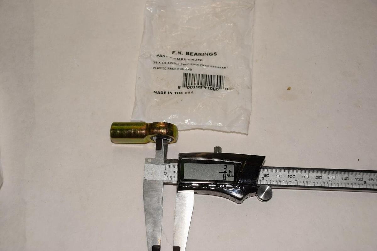 FK BEARINGS NJF6 3/8" x 3/8" ROD END NEW