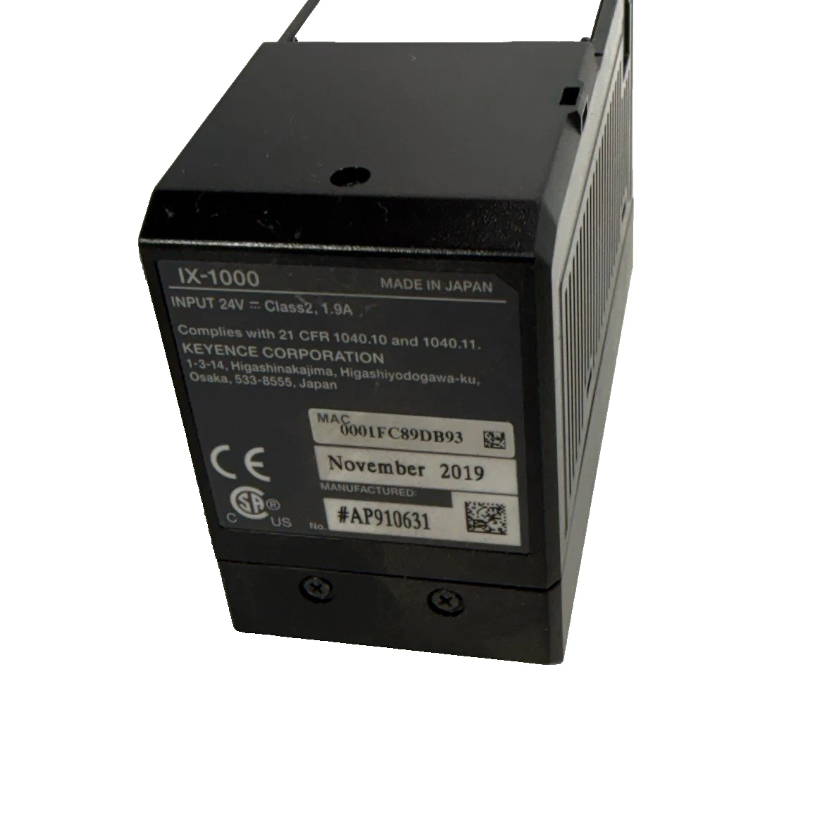 Used KEYENCE IX-1000 IX1000 Laser Sensor Amplifier Unit IX 1000