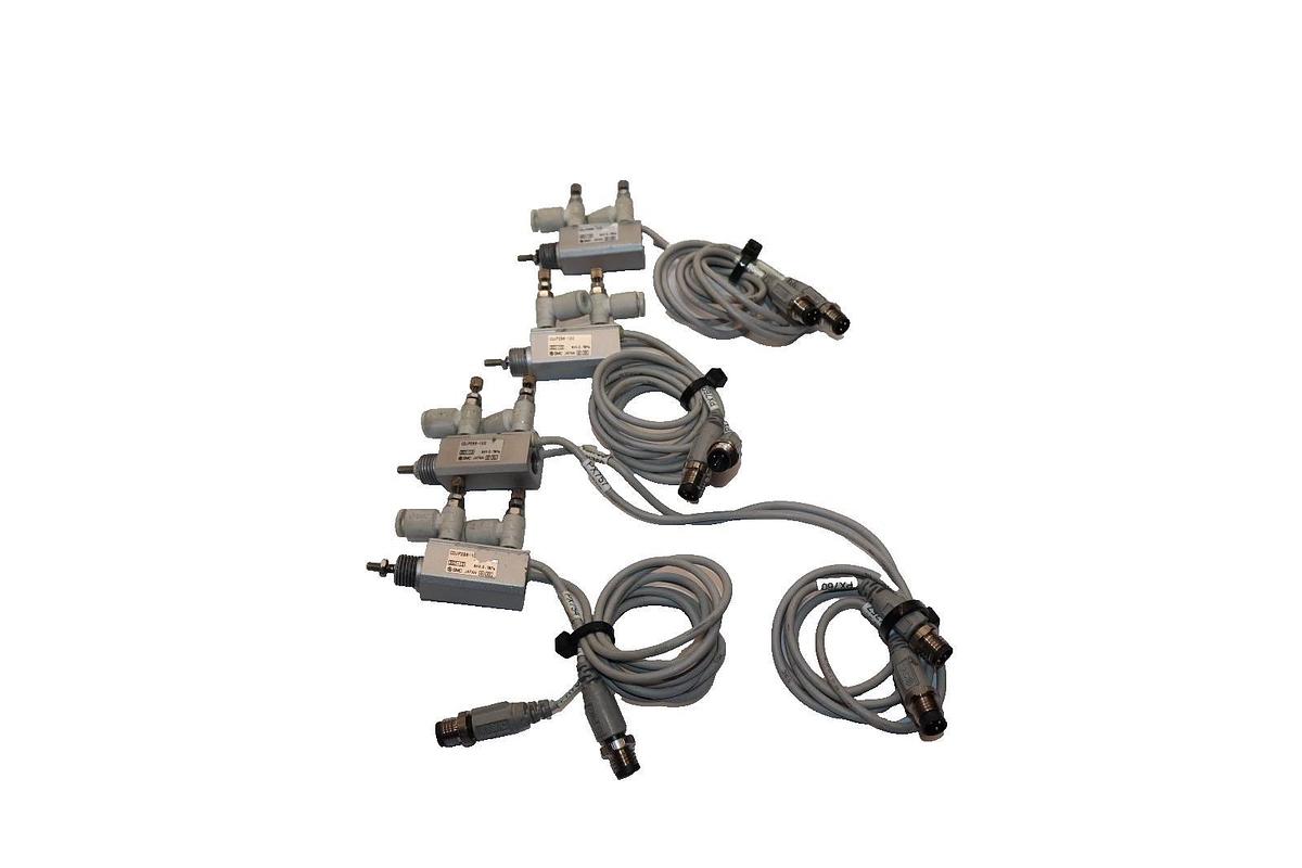 Used SMC CDJP2B6-10D , CDJP2B610D 0.7MPa Miniature Pneumatic Air Cylinder (Lot of 4)