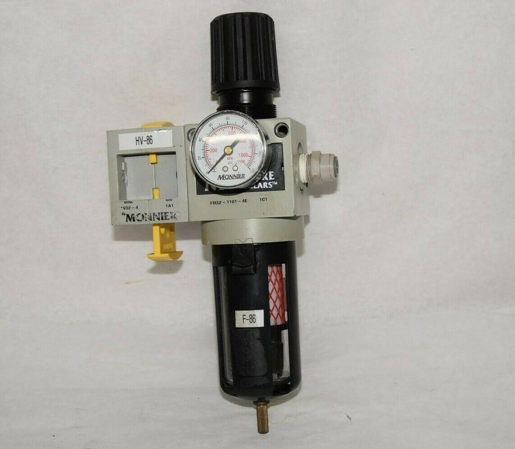 Used MONNAIRE MODULARS / MONNIER FR32-1101-4E 0-160psi Filter Regulator