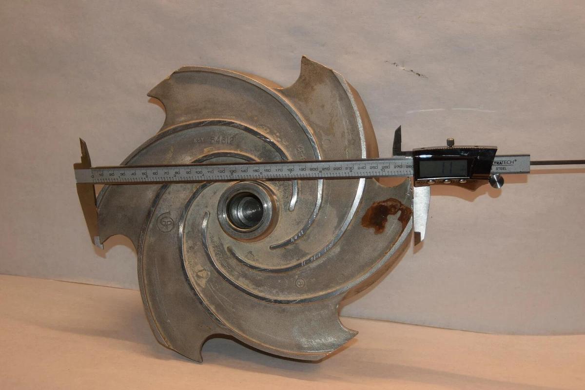 Goulds 11" impeller 6 Vane pump 316SS KSY 54612 104-1416-11-1203 3196LTX 4x6-13