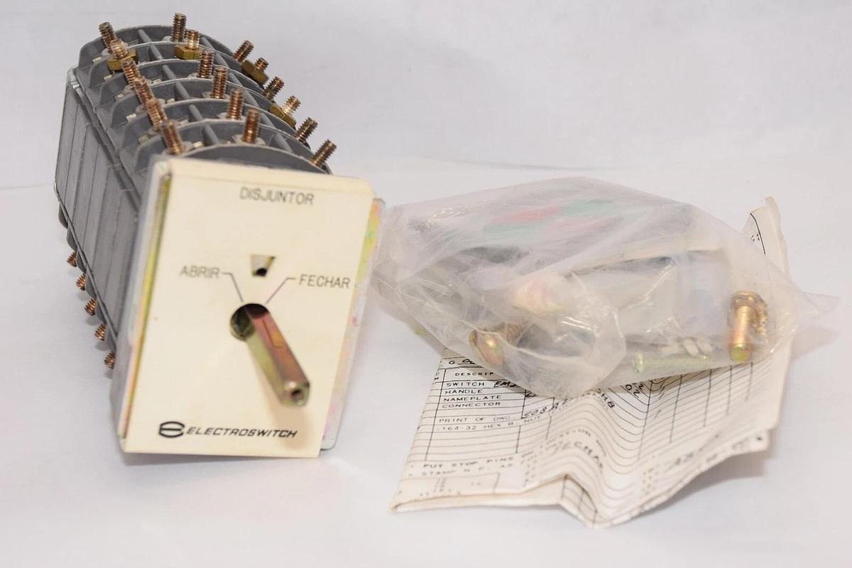 (NEW) ELECTROSWITCH 508A255G02 937-515-62 E 3 Position Rotary Selector Switch