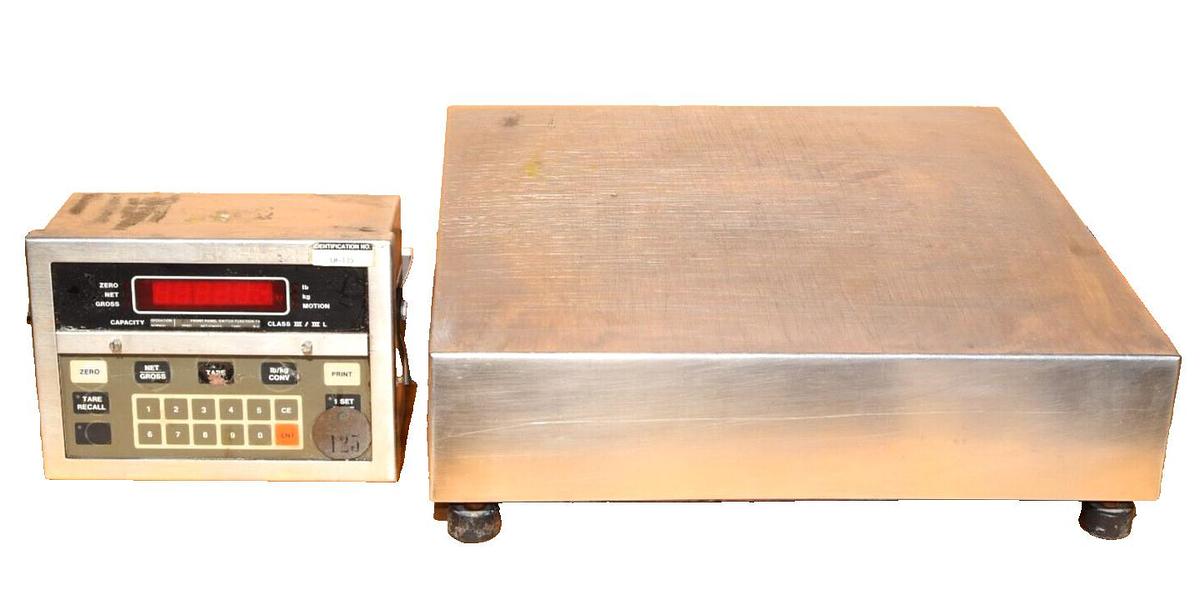 Used GENERAL ELECTRONIC 4418 500lb Scale w/ Condec Scale Indicator UMC600AAAC S/S USA