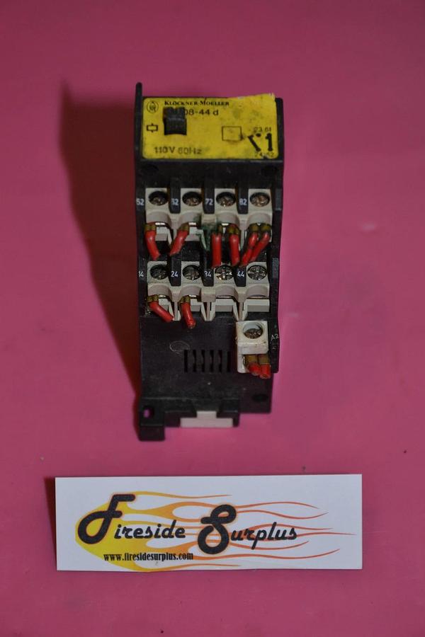 Used KLOCKNER-MOLLER CONTACTOR DIL 08-44D DIL08-44D DIL-08-44-D 110 V 110V