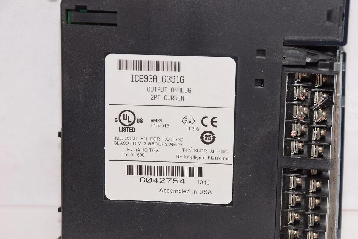 Used GE FANUC Output Module IC693ALG391G 2pt Current Output Analog Module