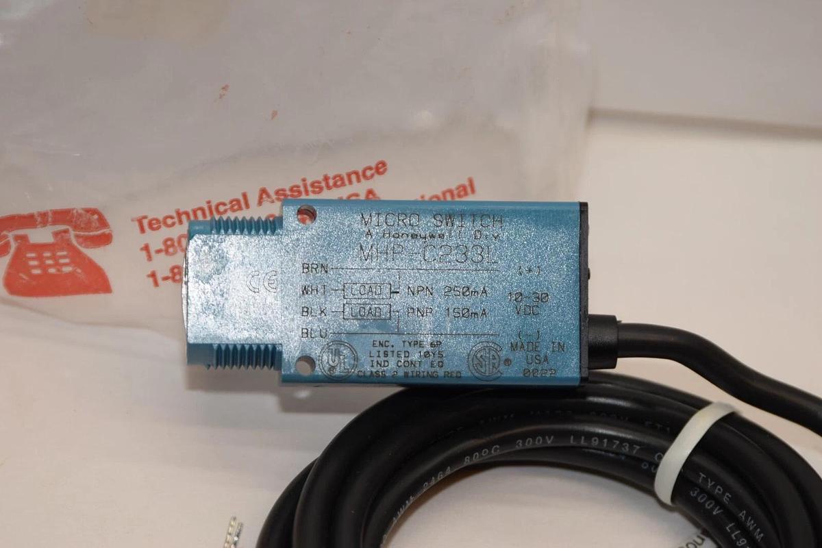 (NEW) HONEYWELL MHP-C233L 10-30Vdc 150/250mA Photoelectric Sensor USA