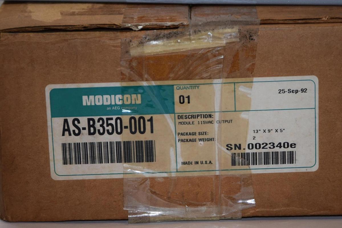 (NEW) MODICON AS-B350-001 ASB350001 115Vac Output Module