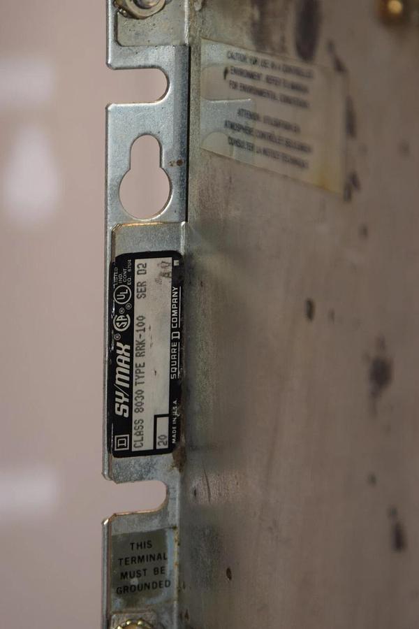 (NEW) SQUARE D 8030 RRK-100 SER.D2 SY/MAX 5-Slot Rack Assy.