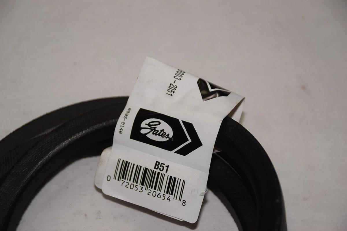 GATES V-Belt B51 9003-2051 51" OUTSIDE LENGTH 0.6562" HI-POWER II NEW