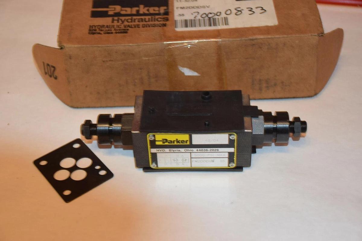 NEW PARKER FM2DDDSV-55 5000psi HYDRAULIC PRESSURE REDUCING VALVE