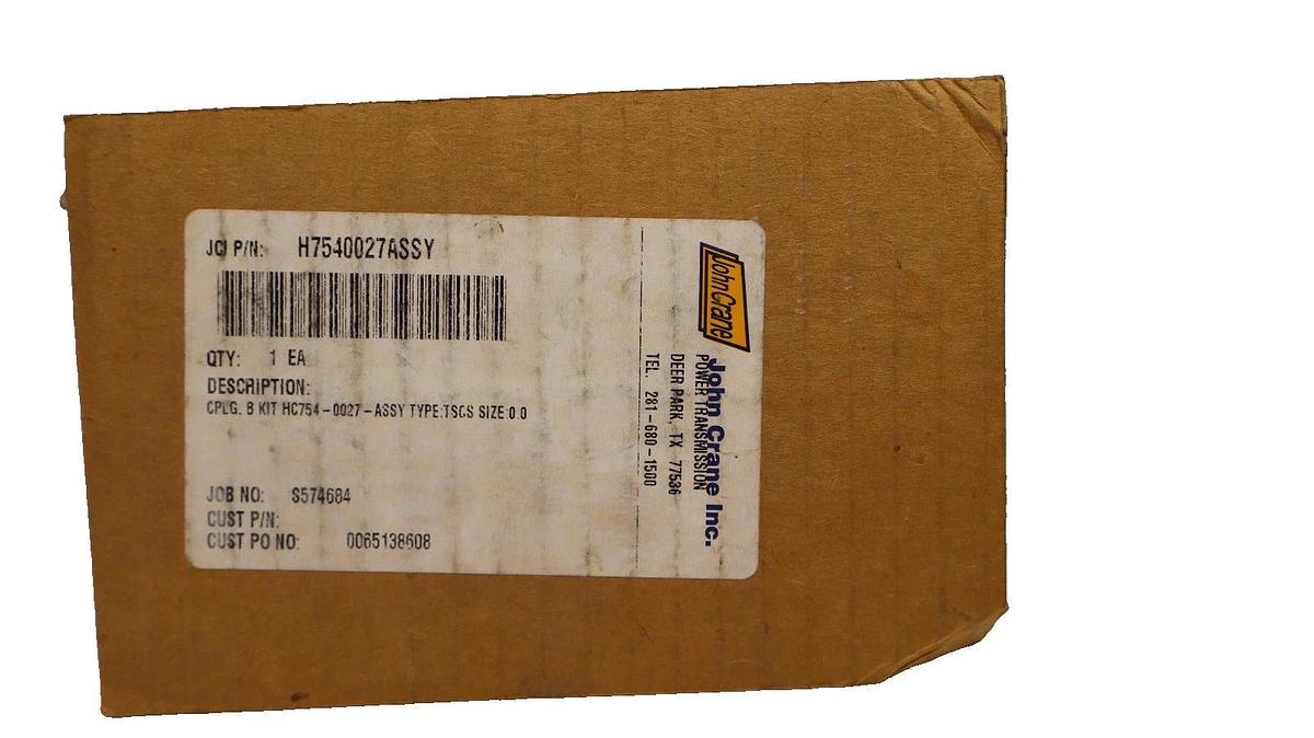(NEW) JOHN CRANE INC. H754-0027-ASSY , H7540027ASSY B Kits Flexible Couplings