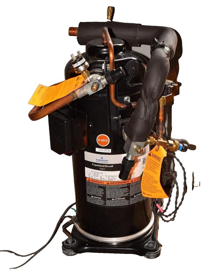Used Copeland Emerson Scroll Compressor ZRD61KCE-TFD-261 3ph 380-420v 406v