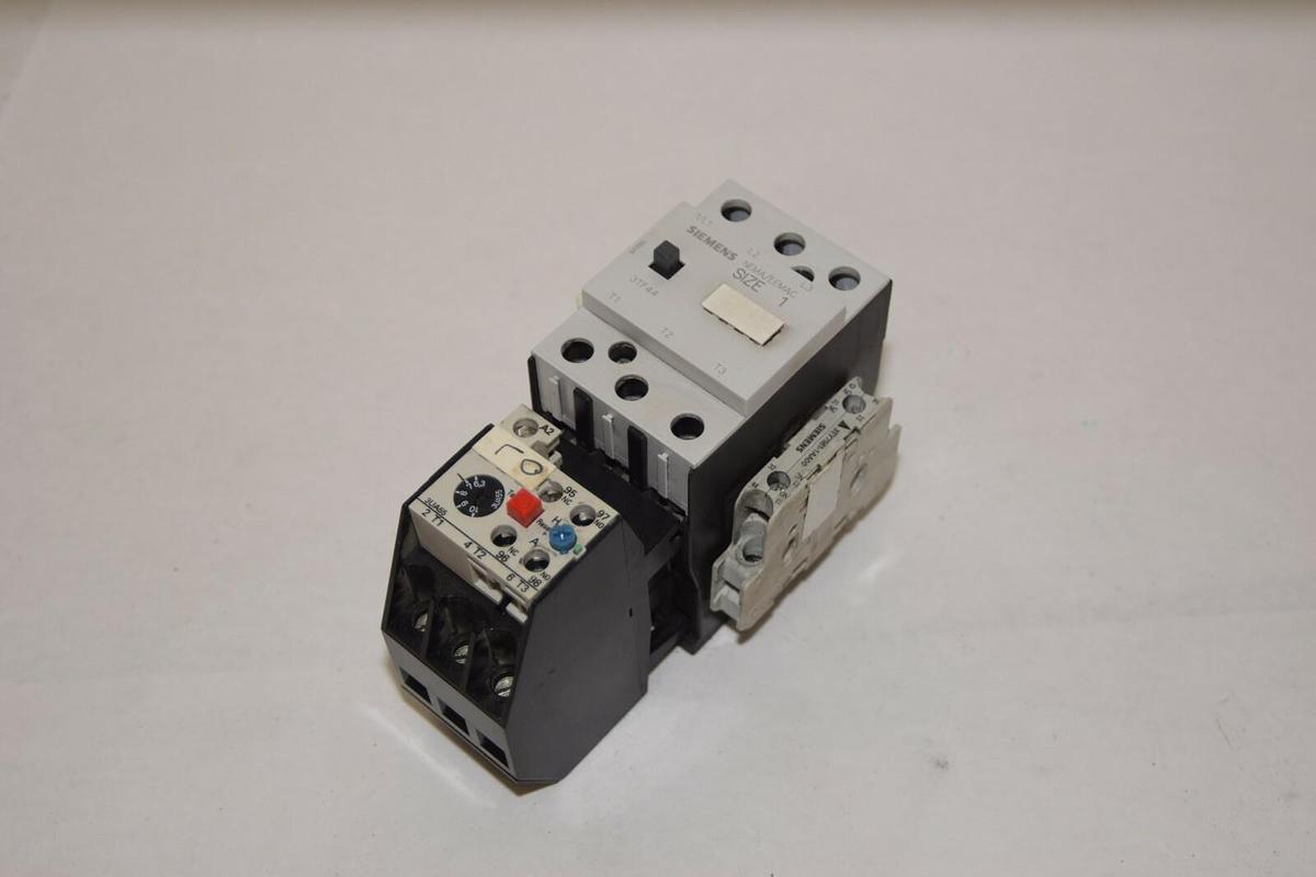 Used SIEMENS 3TF4422-0A..1 Size Sz 1 Starter 110-120v coil Relay 3UA55 00-1J* 6,3-10A