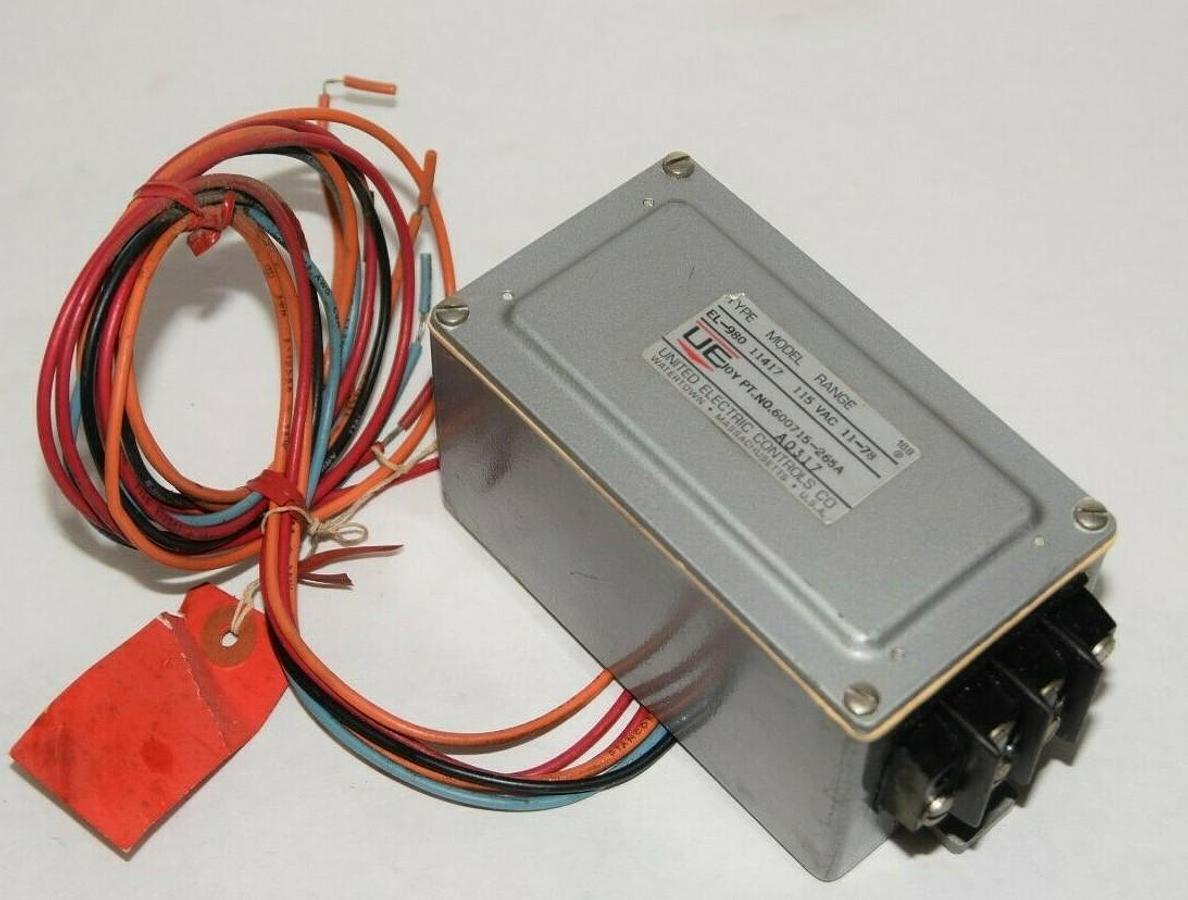 (NEW) UNITED ELECTRIC EL-980 11417 115Vac Joy 600715-265A Switch