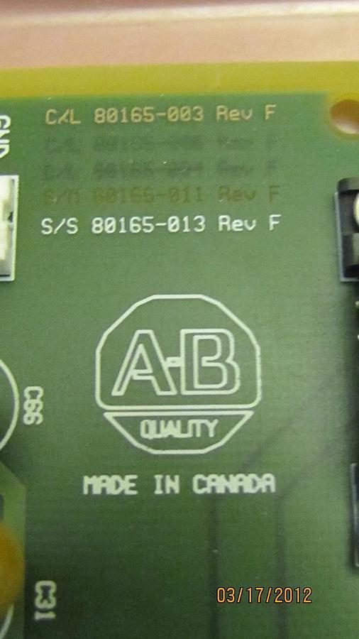 ALLEN BRADLEY CIRCUIT BOARD CARD 80165-018-51J 80165-018-51R NEW