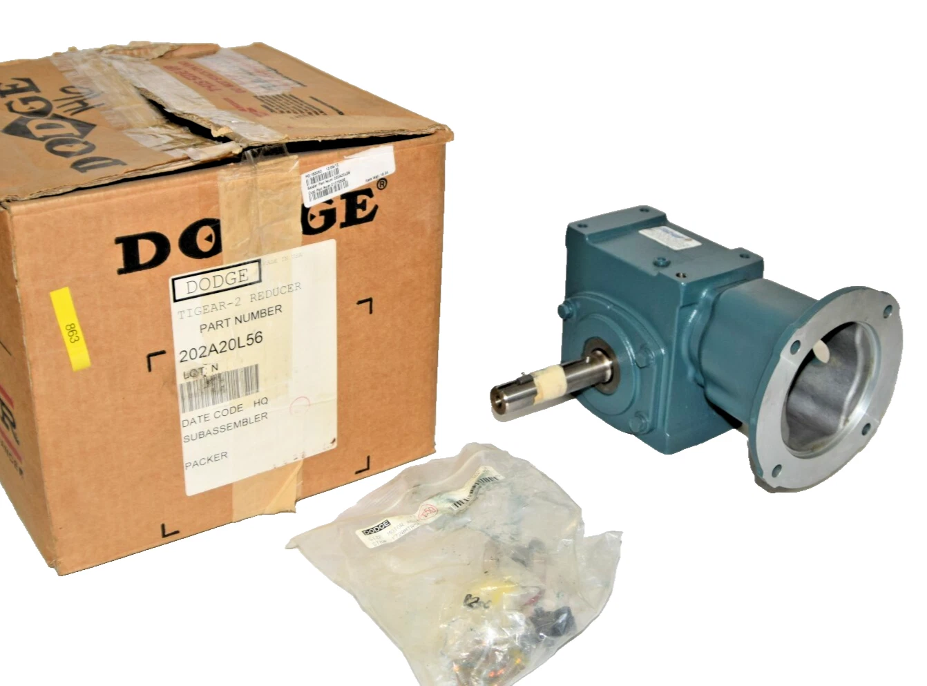 DODGE 202A20L56 TIGEAR-2 Reducer 20:1 1750RPM (Left) size 56 (NEW)