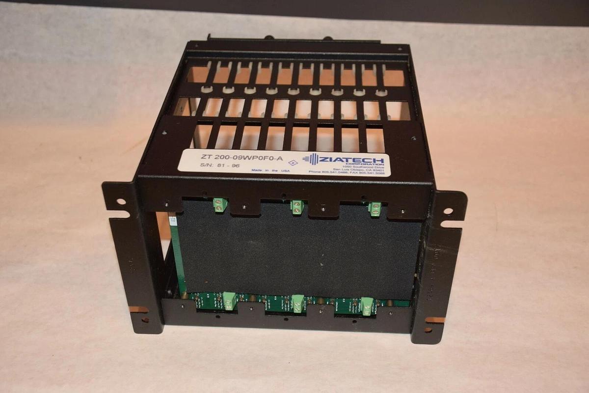 (New) ZIATECH ZT 200-09WP0F0-A ZT 200 9 slot rack
