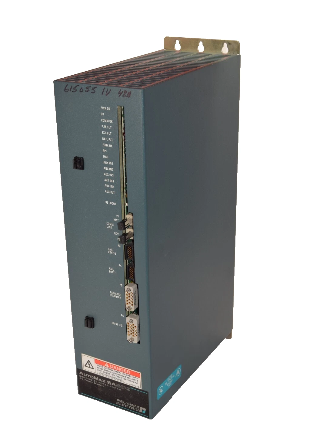 Used Reliance AutoMax SA500 AC Power Module DM150 615055-1V In: 325vdc Out: 230vac