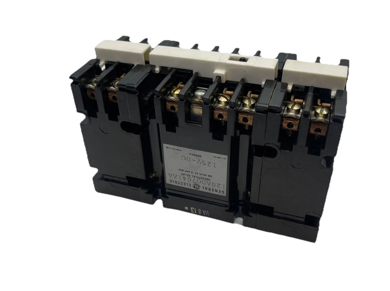 GENERAL ELECTRIC GE INDUSTRIAL RELAY 120AD07041AA 125 V 125V NEW