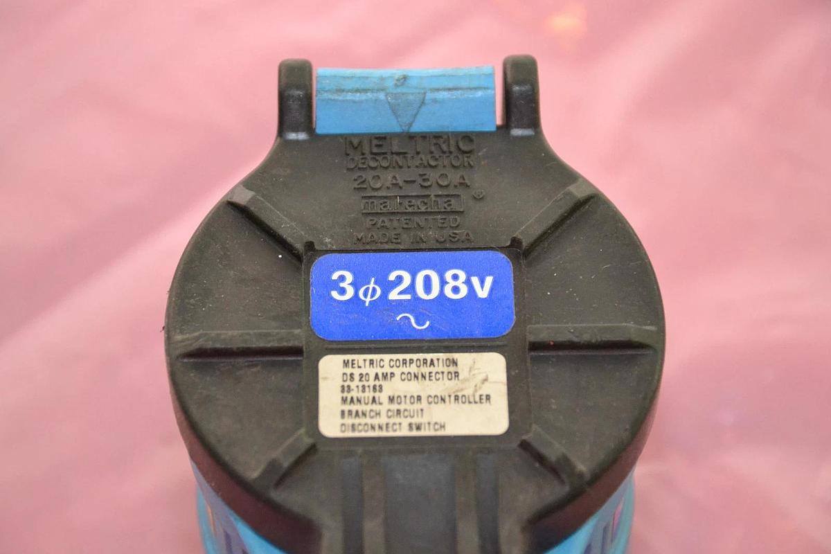 Used MELTRIC DECONTACTOR 20A-30A 20A 30A  208V DS 20 DS20