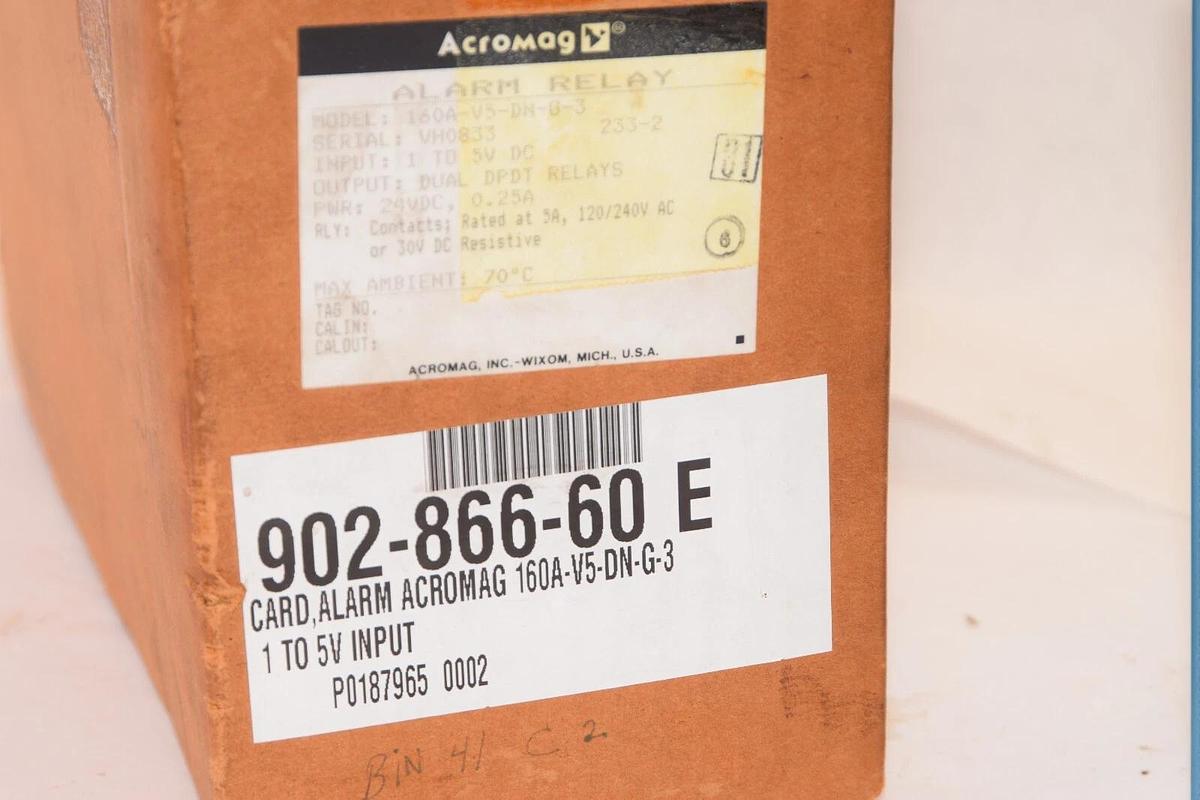 (NEW) ACROMAG 160A-V5-DN-G-3 1-5V Input Card Alarm