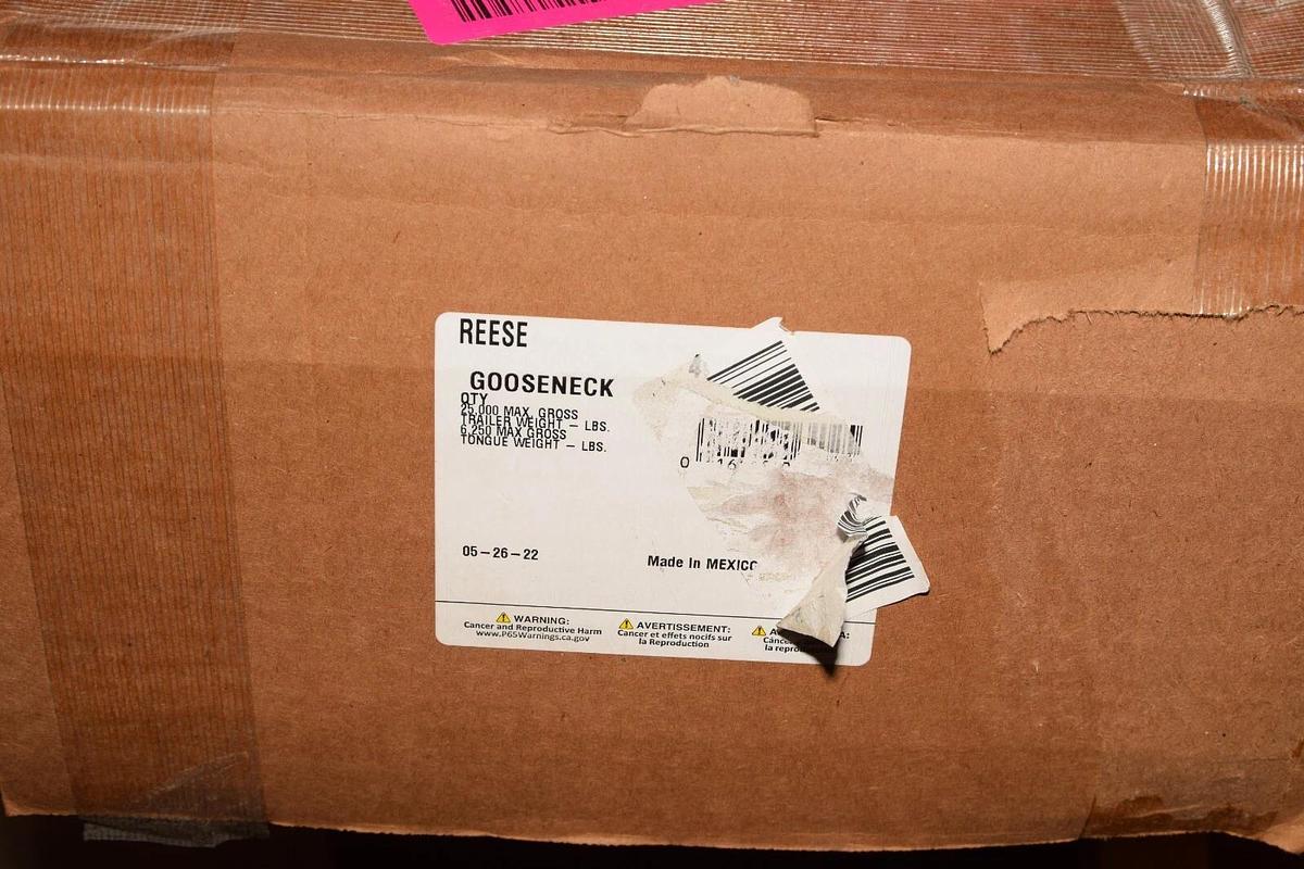 (NEW) REESE 25K 25,000 Trailer Wgt. 6,250 Tongue Wgt. Gooseneck Hitch