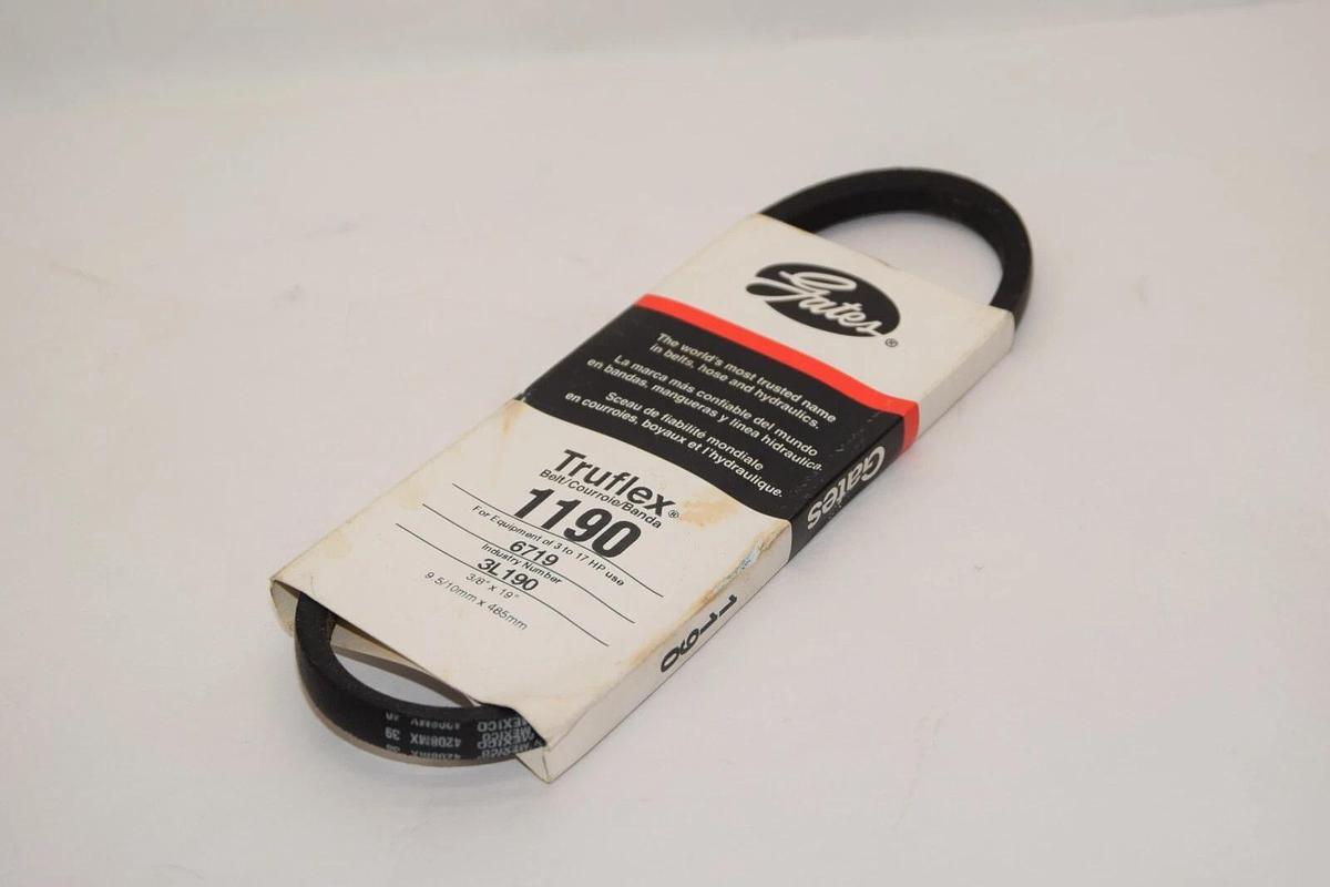 (NEW - Lot of 2) GATES 1190 3L190 3/8" x 19" Truflex V-Belt